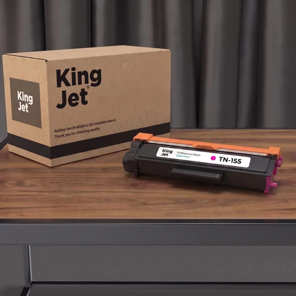 KingJET Brother Uyumlu TN-155 Kırmızı Yüksek Kapasiteli (Tekli) Muadil Toner ürün görseli 1