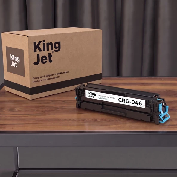 KingJET Canon Uyumlu CRG-046 Mavi Standart Kapasiteli (Tekli) Çipli Muadil Toner | LBP654Cx ürün görseli 1