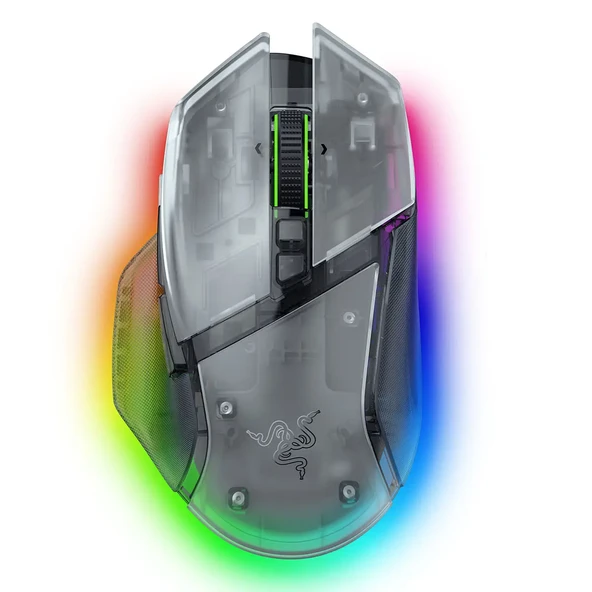 RAZER Basilisk V3 Pro RZ01-05240400-R3G1 35000 DPI RGB Phantom White Kablosuz Gaming Mouse ürün görseli 1