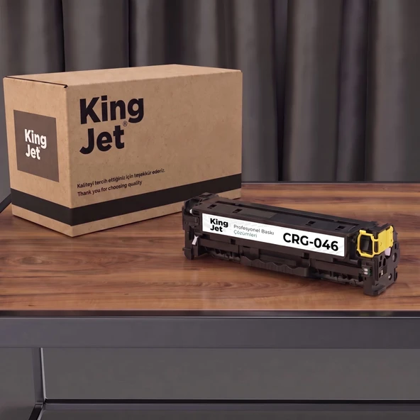 KingJET Canon Uyumlu CRG-046 Sarı Standart Kapasiteli (Tekli) Çipli Muadil Toner | MF735Cx ürün görseli 1