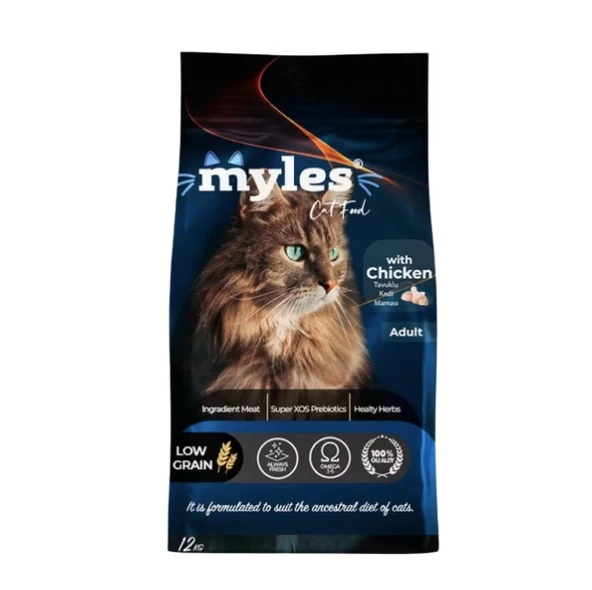 Myles Cat Food Tavuklu Yetişkin Kedi Maması 12 Kg ürün görseli 1