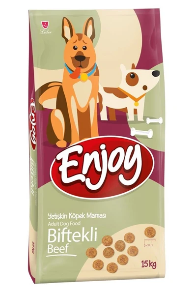 ENJOY BİFTEKLİ YETİŞKİN KÖPEK MAMASI 15 KG ürün görseli 1