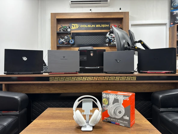 SteelSeries Arctis Nova 5 Beyaz Kablosuz Kulak Üstü Oyuncu Kulaklığı (İKİNCİ EL) ürün görseli 1
