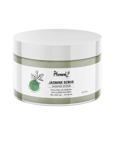 Homm Life Yaseminli Yeşil Çaylı Bitki Tanecikli Scrub 250 ml  ürün görseli 1