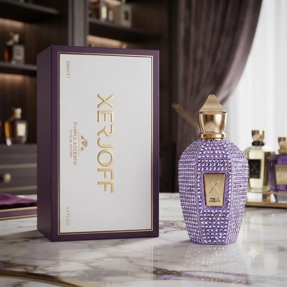 Xerjoff Purple Accento Crystal Edition Kadın Parfümü 100 Ml ürün görseli 1