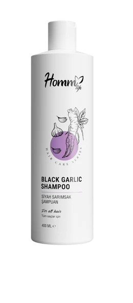 Homm Life Siyah Sarımsak ( Black Garlic ) Şampuan 400 ml ürün görseli 1