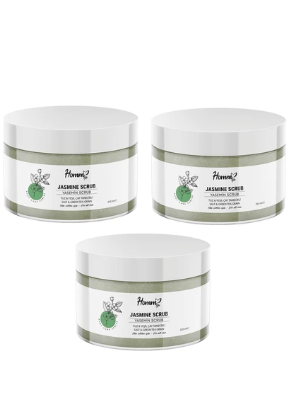 Homm Life Yaseminli Yeşil Çaylı Bitki Tanecikli Scrub 250 ml - 3 ADET ürün görseli 1