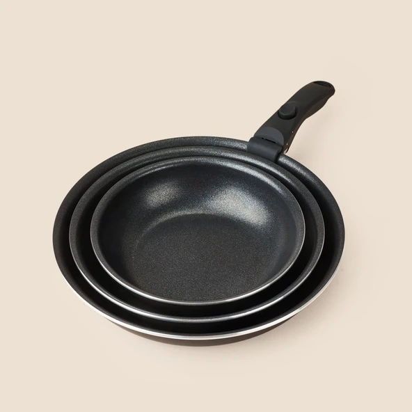 All in One Titanium 4 Parça Tava Seti - Siyah ürün görseli 1