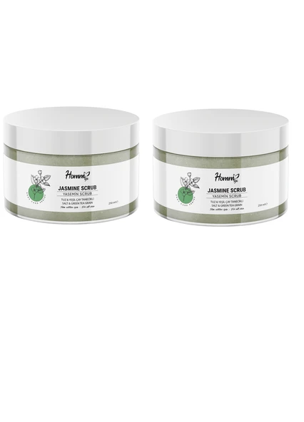 Homm Life Yaseminli Yeşil Çaylı Bitki Tanecikli Scrub 250 ml  - 2 ADET ürün görseli 1