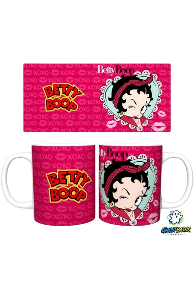 Ghostbastır Desıgn Betty Boop Kupa Bardak | Tek Adet K0460 ürün görseli 1