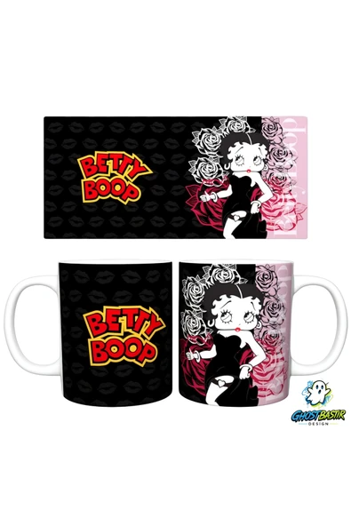 Ghostbastır Desıgn Betty Boop Kupa Bardak | Tek Adet K0477 ürün görseli 1