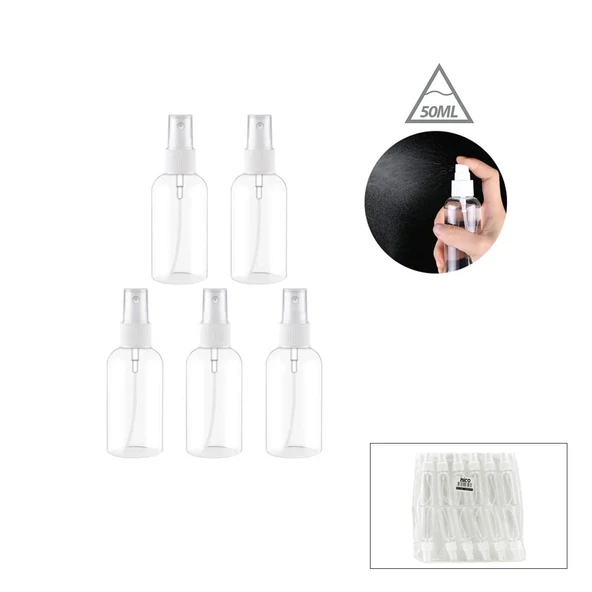 Boş Sprey Şişesi - Plastik - 50 ml - Şeffaf ürün görseli 1