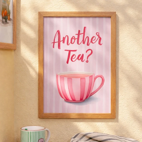 Deco Another Tea Duvar Panosu - Renkli - 30x40 cm ürün görseli 1