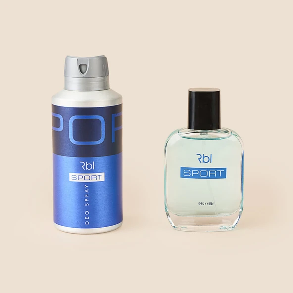 Sport EDT Erkek Deodorant ve Parfüm Seti - Mavi - 150 ml + 50 ml ürün görseli 1