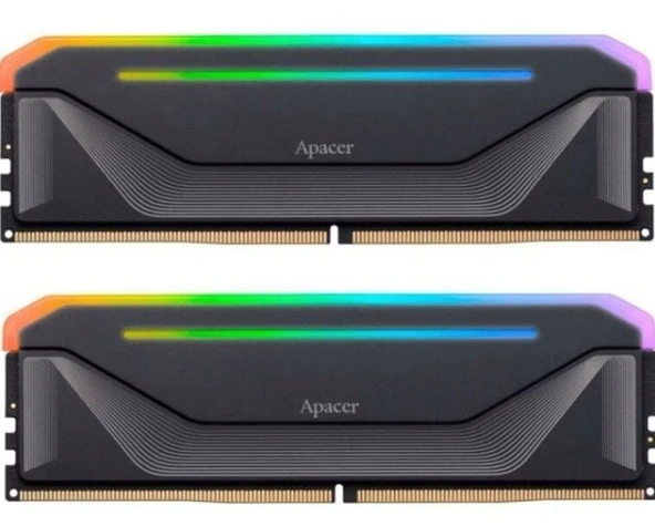 APACER NOX RGB 32GB (2x16GB) 5200MHz CL36 DDR5 Siyah Ram-AH5U32G52C522NBAA-2 ürün görseli 1