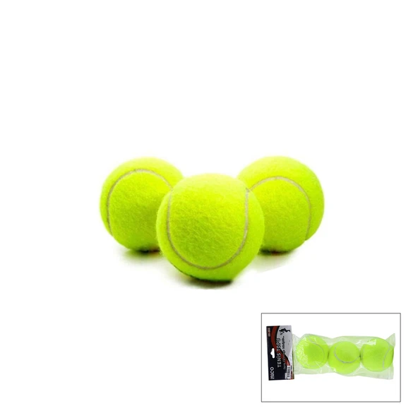 Tenis Topu Seti - 3'lü Paket - Dayanıklı Top ürün görseli 1