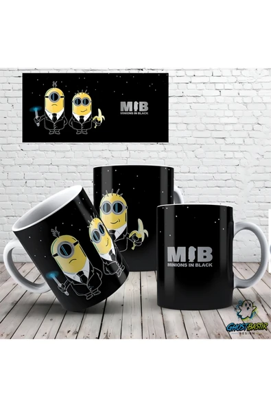 Ghostbastır Desıgn Minions Kupa Bardak | Tek Adet K0458 ürün görseli 1