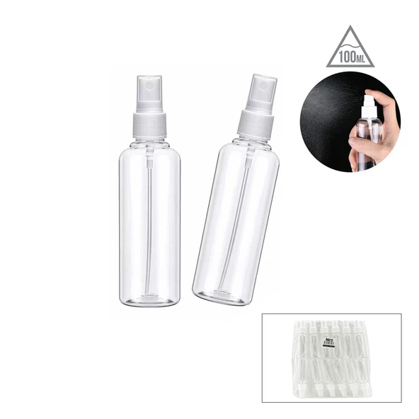 Boş Sprey Şişesi - 100 ml - Plastik - Şeffaf ürün görseli 1