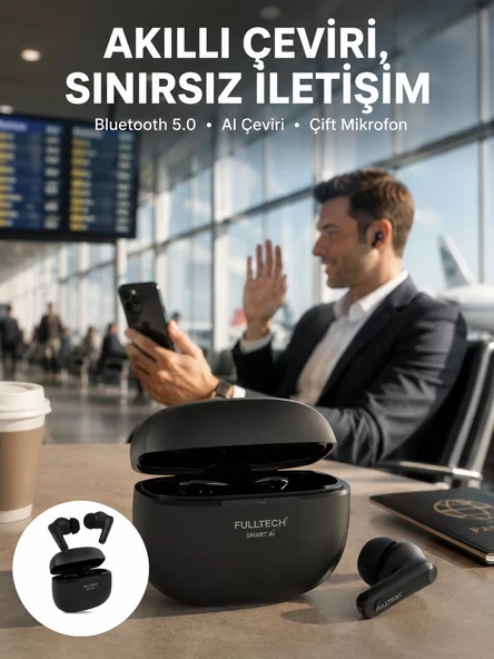 Gürültü Engelleyici TWS Kulaklık Uzun Pil Ömürlü ve Suya Dayanıklı Yeni Nesil ürün görseli 1