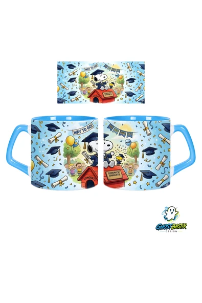 Ghostbastır Desıgn Snoopy Kupa Bardak | Tek Adet 0881 ürün görseli 1