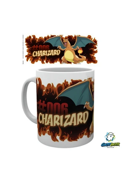 Ghostbastır Desıgn Charizard Kupa Bardak | Tek Adet K0487 ürün görseli 1