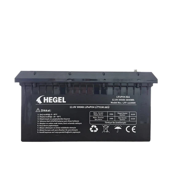 HEGEL LİFEPO4 LİTYUM AKÜ 12.8V 300AH ürün görseli 1