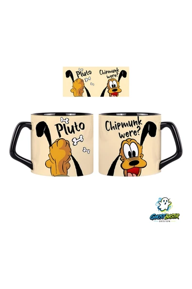 Ghostbastır Desıgn Pluto Kupa Bardak | Tek Adet 0914 ürün görseli 1