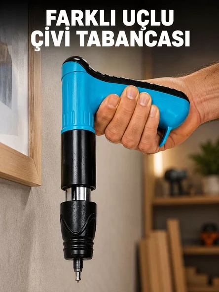 Yaylı Manuel Çivi Tabancası Ahşap Kaplama Döşeme Sabitleme Aleti ürün görseli 1
