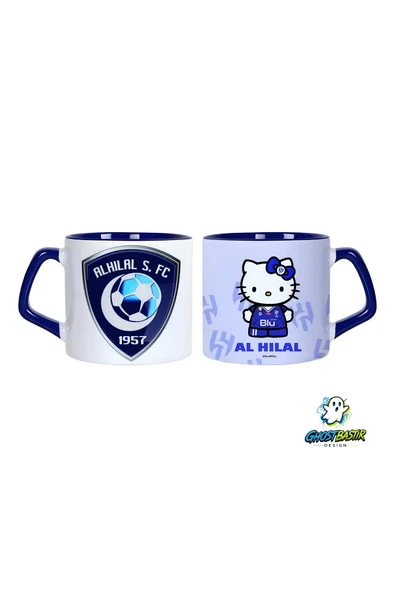 Ghostbastır Desıgn Al Hilal Hello Kitty Kupa Bardak | Tek Adet 0953 ürün görseli 1
