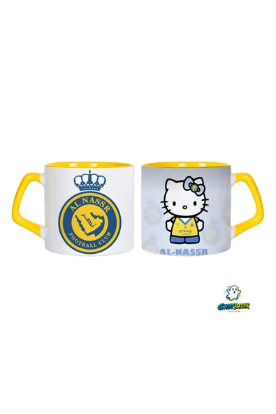 Ghostbastır Desıgn Al Nassr Hello Kitty Kupa Bardak | Tek Adet 0950 ürün görseli 1