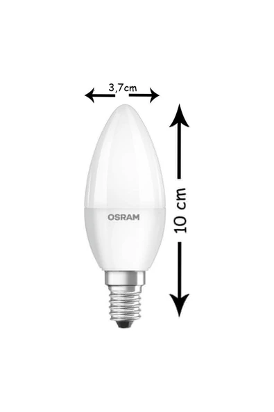3 ADET Osram Led Value 4,9W E14 Mum Beyaz - Resim 2