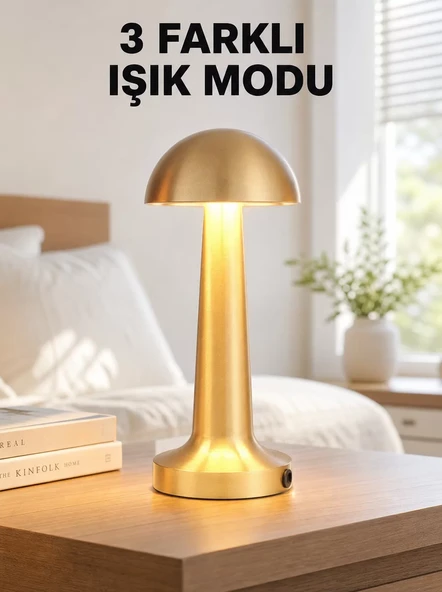 Şarjlı Dimmerli LED Masa Lambası - 4-8 Saat Aydınlatma Yeni Nesil ürün görseli 1