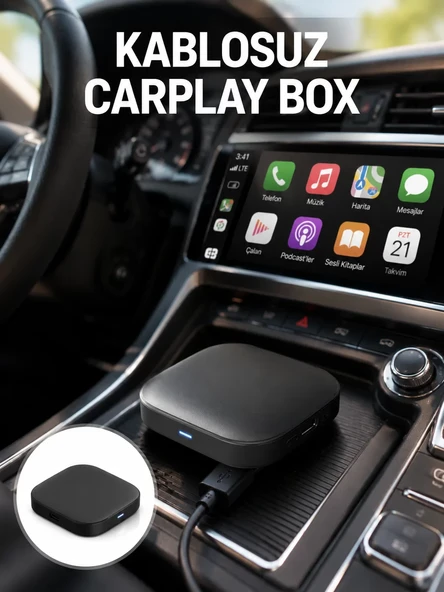 5.8GHz WiFi Destekli Kablosuz Android Auto Dönüştürücü Yeni Nesil ürün görseli 1