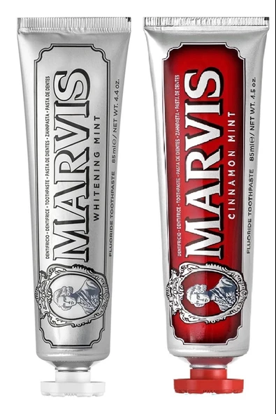 Marvis Whitening Mint Diş Macunu 85 ml + Cinnamon Mint Diş Macunu 85 ml ürün görseli 1