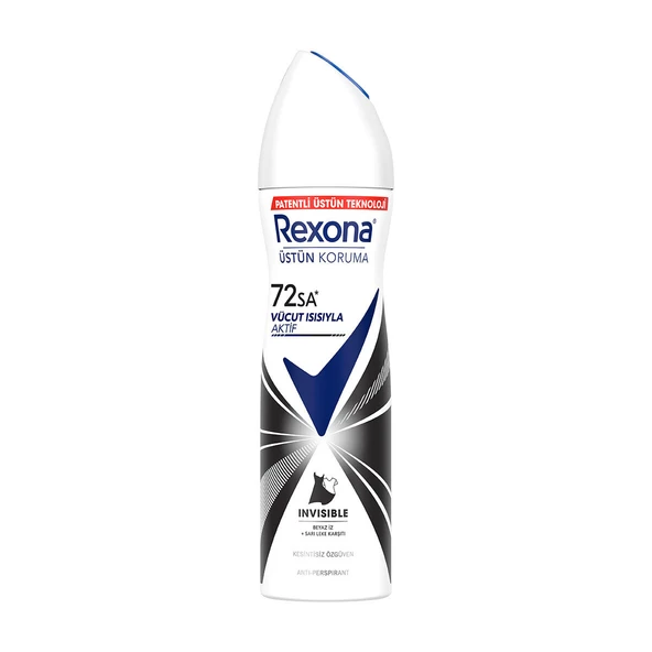 3 ADET Rexona Black & White Diamond Invisible Deodorant 150 ml ürün görseli 1