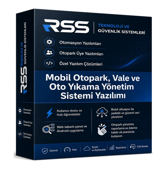 RSS Alpha Mobil Otopark, Vale ve Oto Yıkama Yönetim Sistemi Yazılımı ürün görseli 1