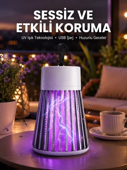Kamp ve Bahçe İçin Şarjlı Böcek Kovucu Lamba ürün görseli 1