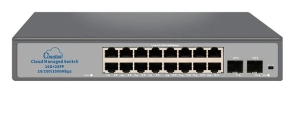 Nova NVC-HIS2116G2S 16 Port Full Giga Cloud Non Poe Ethernet Switch ürün görseli 1