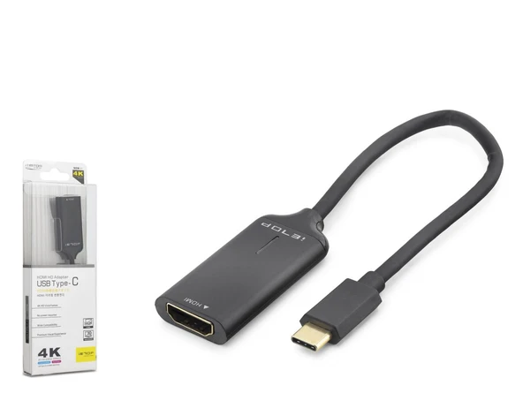 Type-c To Hdmı Görüntü Dönüştürücü 4K 30Hz 20 Cm Siyah HDX7898 ürün görseli 1