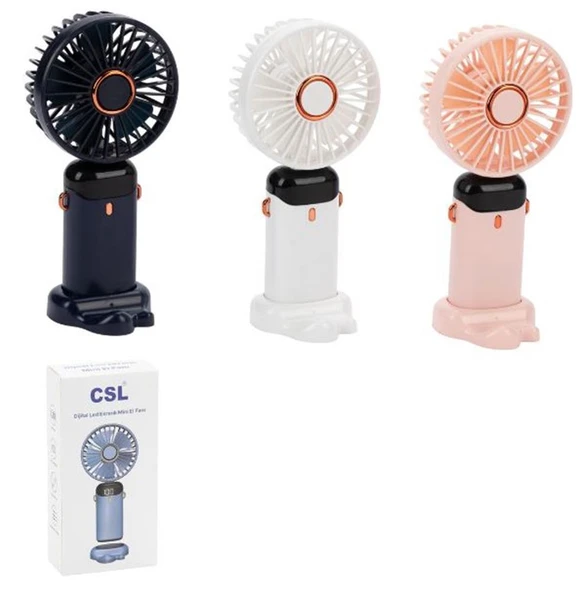 CSL F100 Şarjlı Mini Fan Beyaz - Resim 2