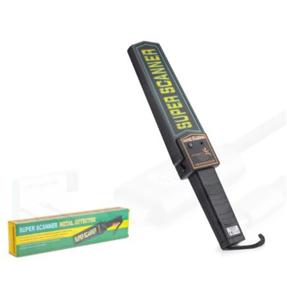 HADRON HDX6528 Super Scanner El Tipi Güvenlik Metal Dedektörü Siyah ürün görseli 1
