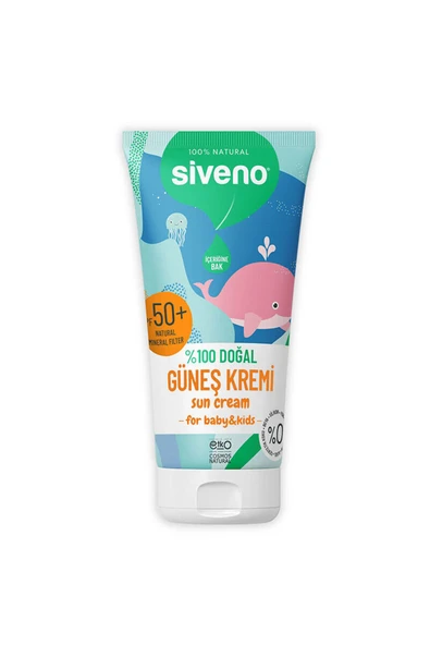 Siveno %100 Doğal Bebek Güneş Kremi SPF 50 50 ml ürün görseli 1