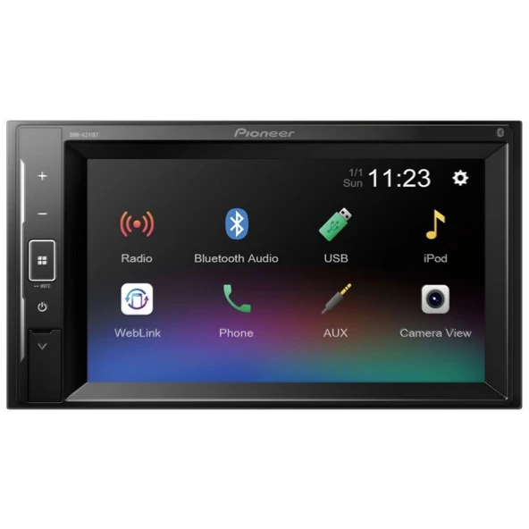 Pioneer DMH-A241BT 6,2" Bluetoothlu Double Teyp - Pioneer Türkiye Garantili ürün görseli 1