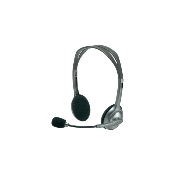 Nevamel® LOGITECH H110 981-000271 35mm Jac Çağrı Merkezi Ofis Toplantı Konuşmacı Tipi Microfonlu Kulaklık(1923) ürün görseli 1