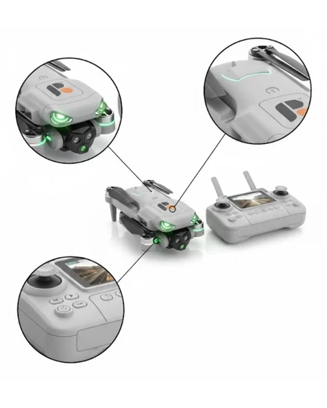 Nevamel® Akıllı Sensörlü Drone Canlı Görüntü Aktarımlı - Resim 3