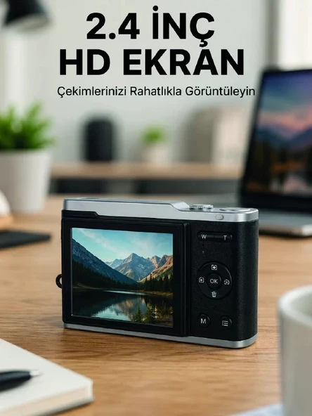 Nevamel® 4K Video Kayıtlı 48 MP Dijital Fotoğraf Makinesi Otomatik Odaklama ürün görseli 1