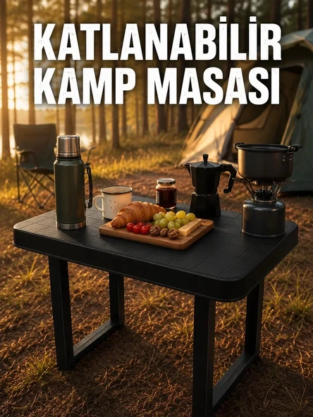 Nevamel® Katlanabilir Kamp Masası Taşınabilir Plastik Piknik ve Bahçe Masası İçin Uygun ürün görseli 1