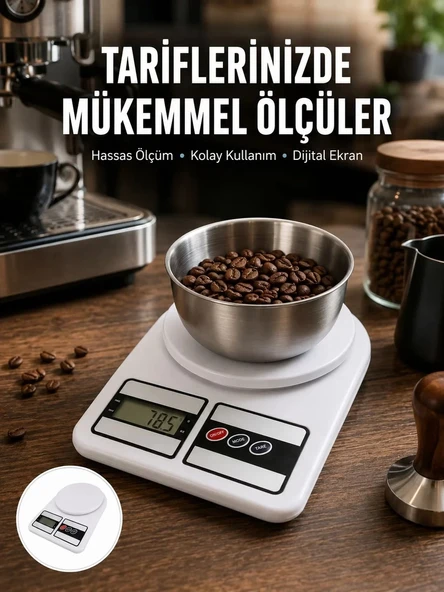 Nevamel® Hassas Ölçüm İçin Dijital Mutfak Tartısı – 10 Kg Kapasiteli Yeni Nesil ürün görseli 1