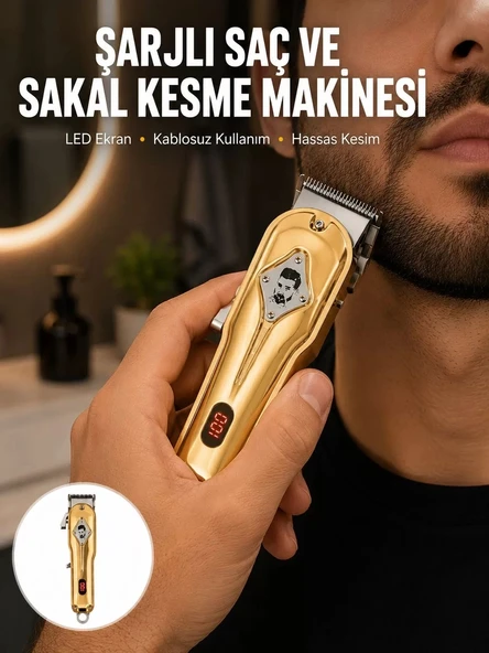 Nevamel® Ergonomik Tasarımlı Hafif ve Taşınabilir Profesyonel Tıraş Makinesi Yeni Nesil ürün görseli 1