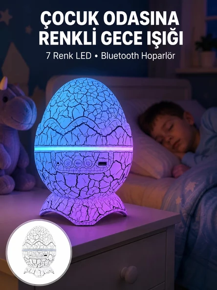 Nevamel® Dinazor Yumurta Gece Lambası Yeni Nesil ürün görseli 1